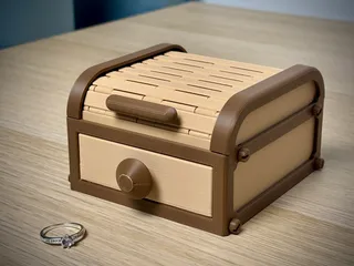Tambour Box | Roll top Storage Box | Organizer