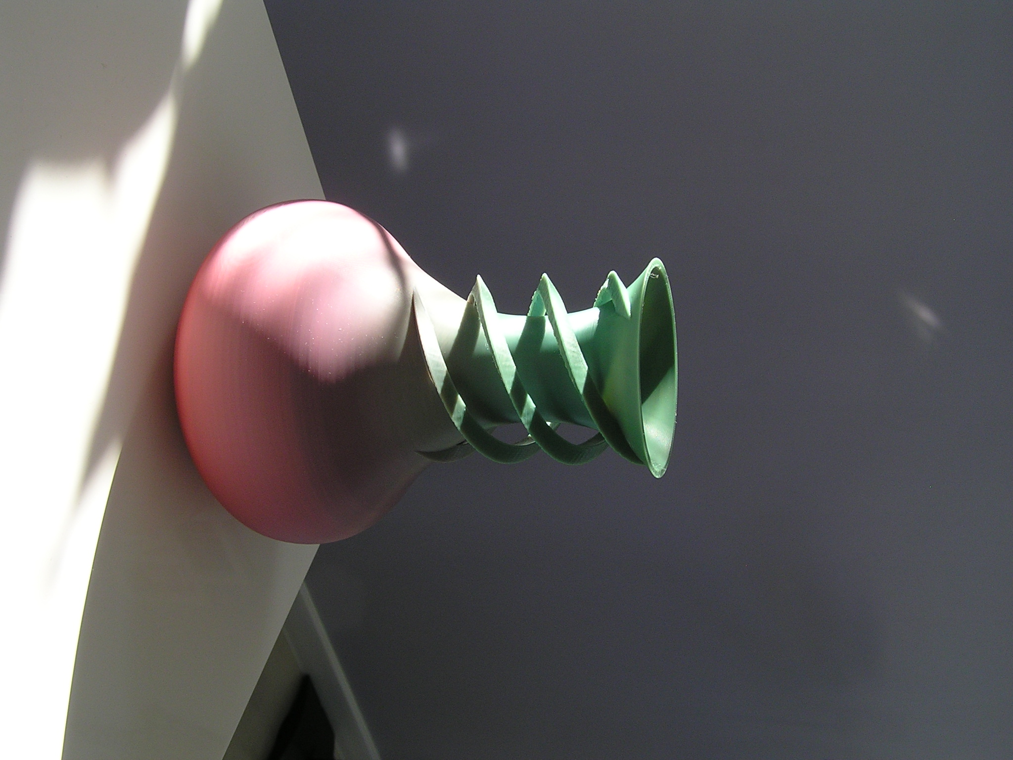 Watertight modern spiral vase