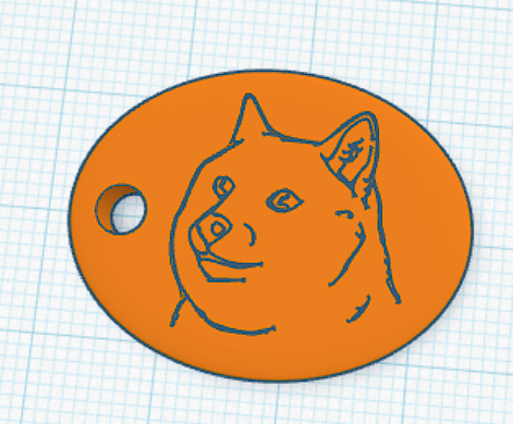Doge Keyring