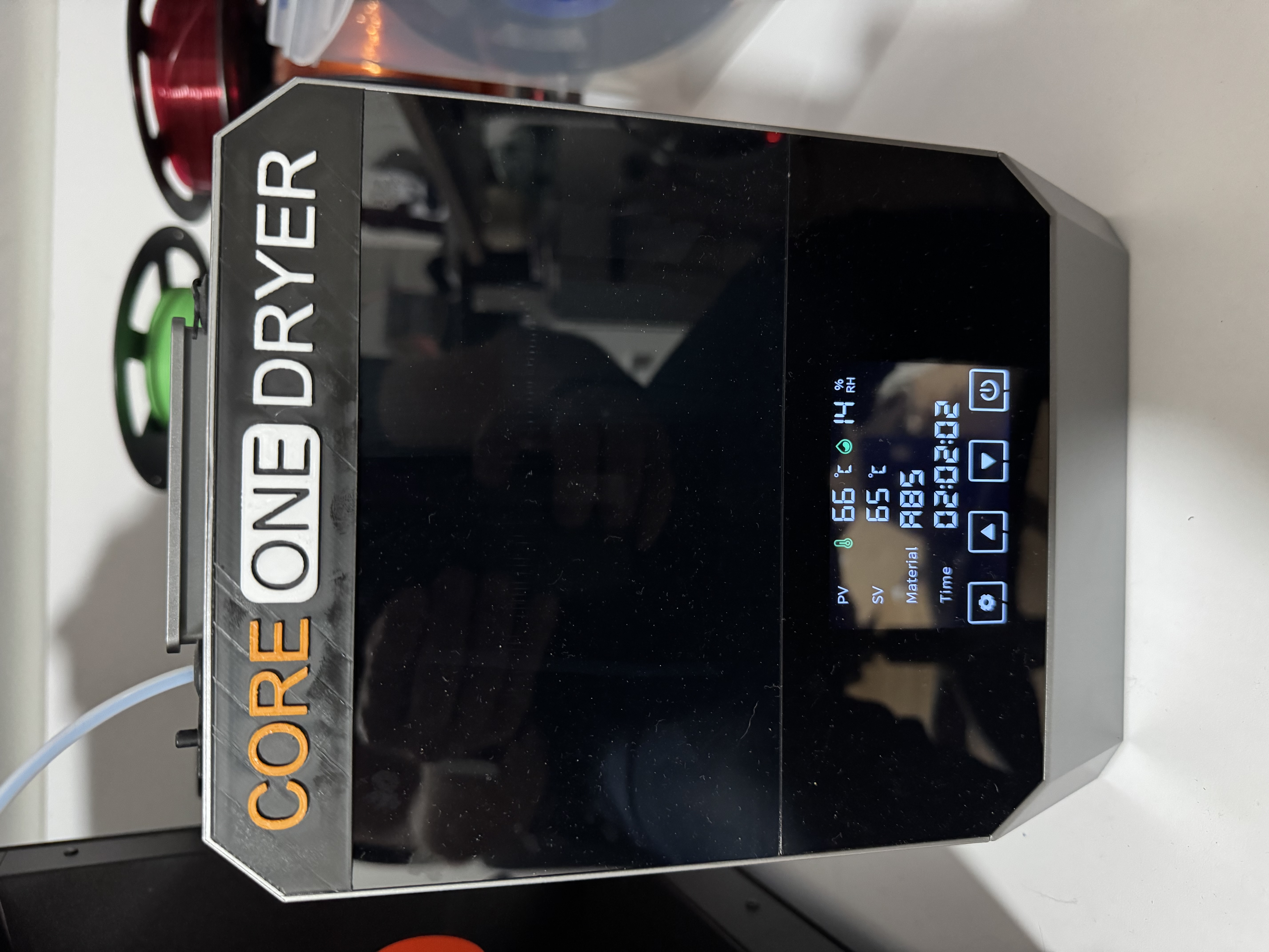 Creality Space Pi Plus to Core One Dryer label