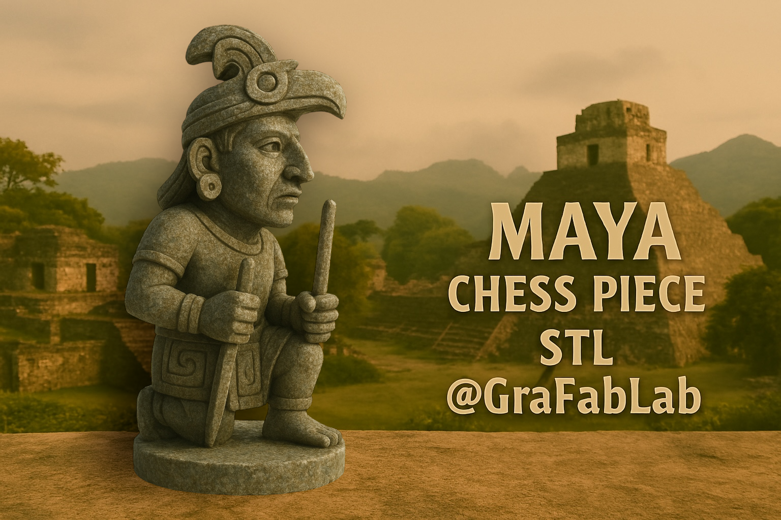 Maya "Bishop" - chess piece