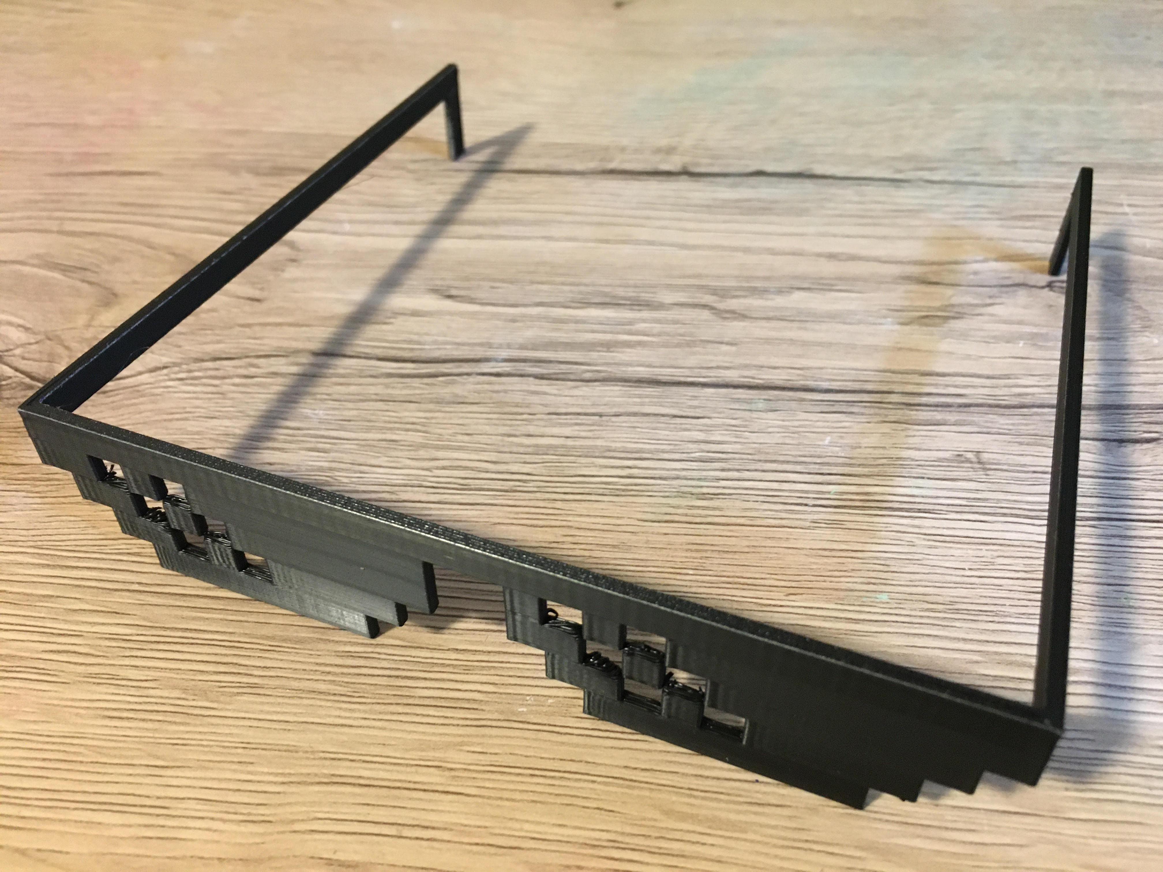 Improved Pixelated Glasses 3D model thumbnail