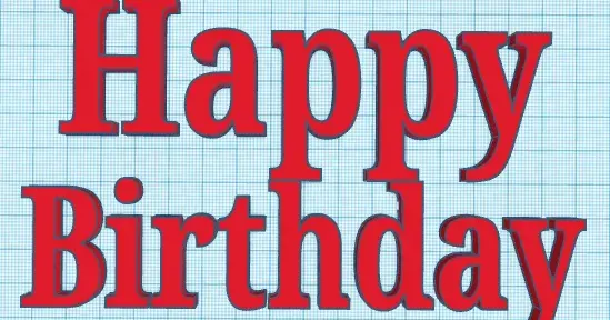 happy birthday by 3dprintpro | Download free STL model | Printables.com