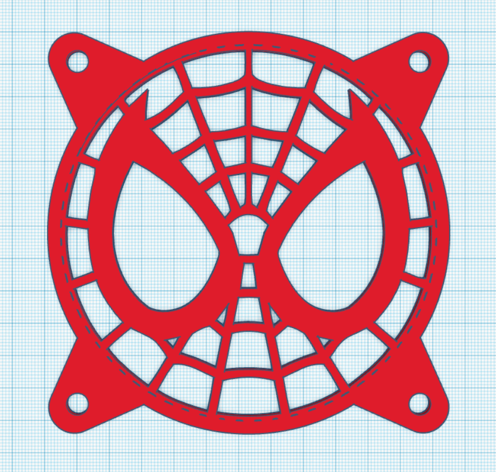 Spiderman Fan Grill Cover