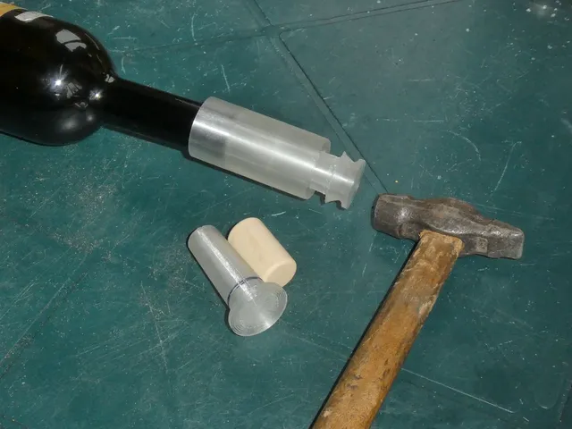 Wine bottle corker (hammer version)