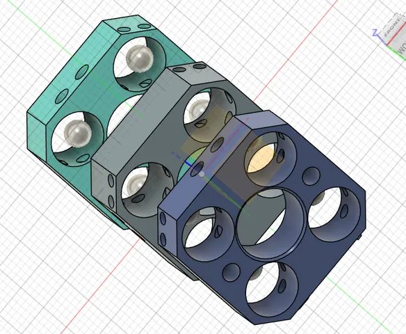 Ender 3 Z Axis Anti Wobble Coupler- 8mm Magnets, Filament Pins