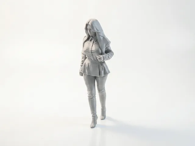 Beautiful Female Figurine Character Statue 3D Printable