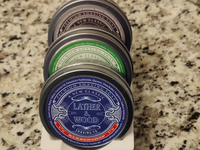 Gridfinity Lather & Wood Shaving Soap Tin Tray