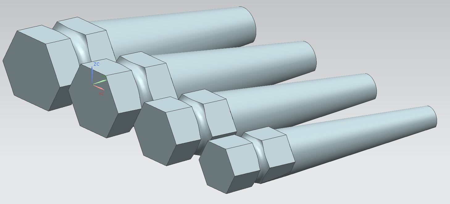 Ukulele Baritone Bridge Pins - Hex Shape