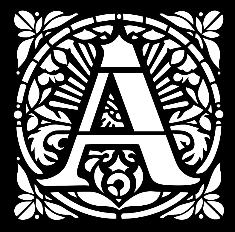 Stencil: Letter A (version 1) by Nina Máčová | Download free STL model ...