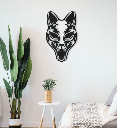 Japanese Kitsune Mask Wall Art