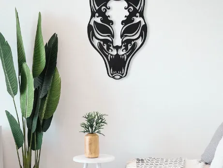 Japanese Kitsune Mask Wall Art