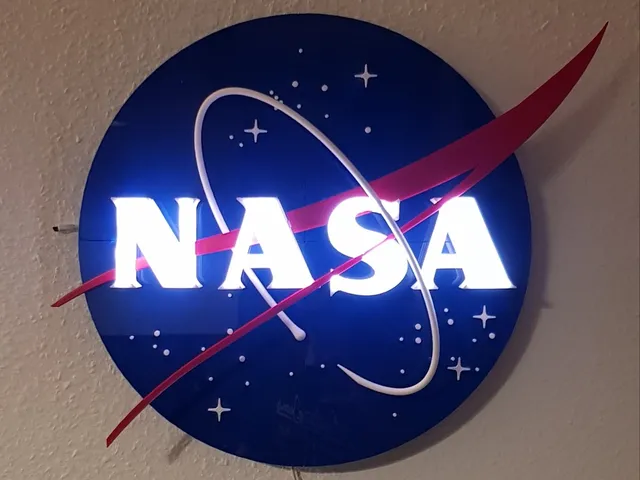 3D NASA Insignia / Logo / Sign /  - Lamp
