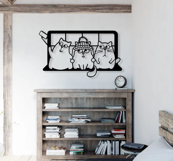 Cats Taking Selfies Wall Art