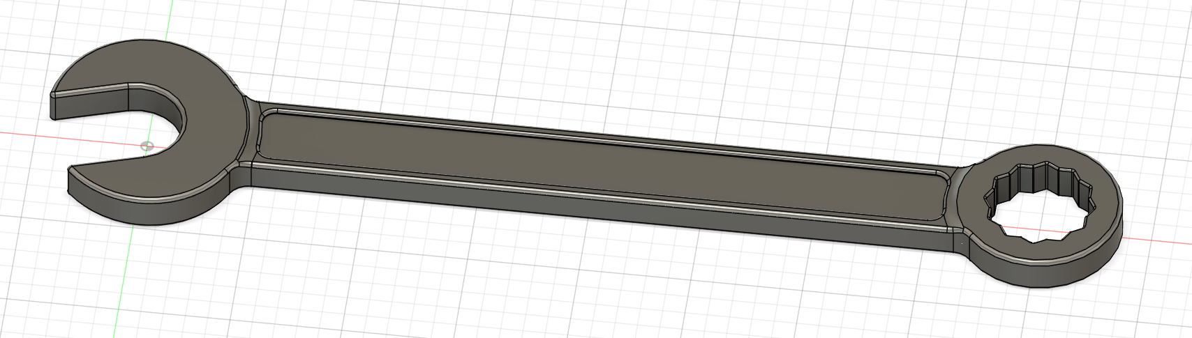 Fully Printable M16 Bolt, Nut + 20 mm Combination Wrench