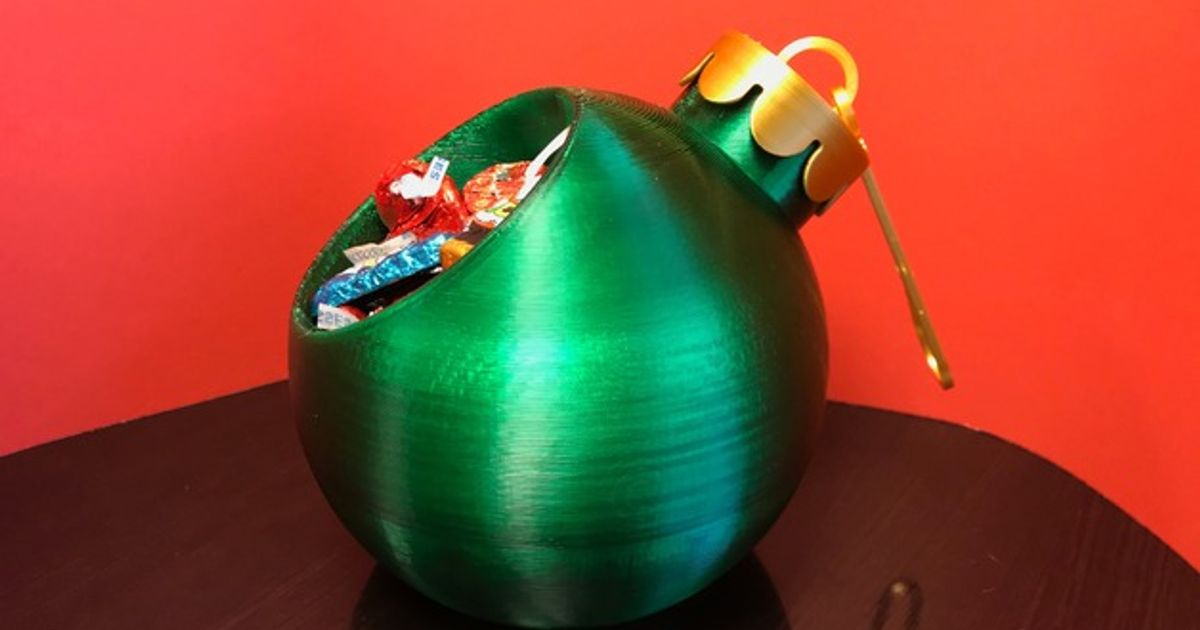 Christmas Ornament Candy Dish by EmbraceNext Download free STL model