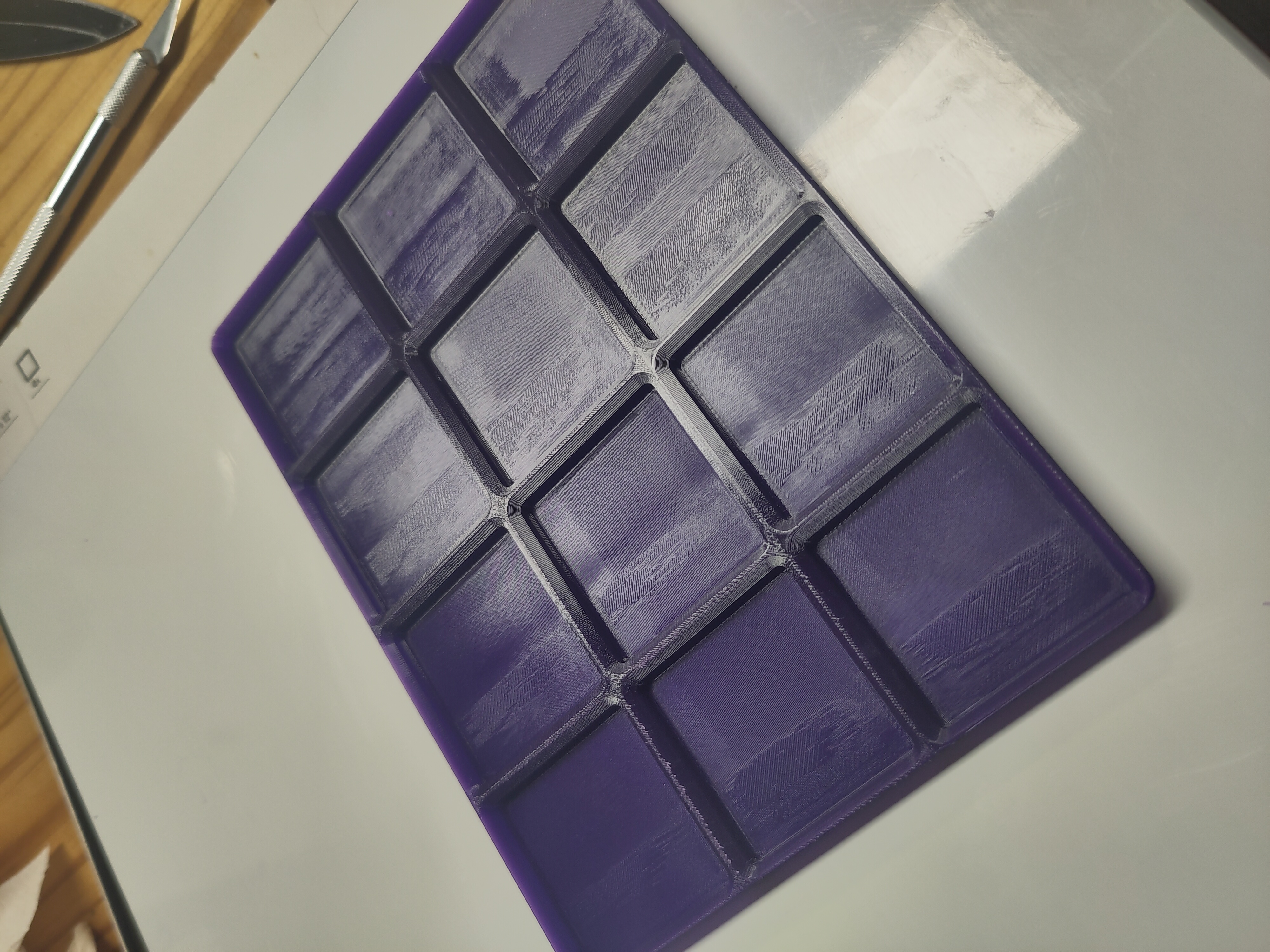 Gridfinity silicone baseplate mold