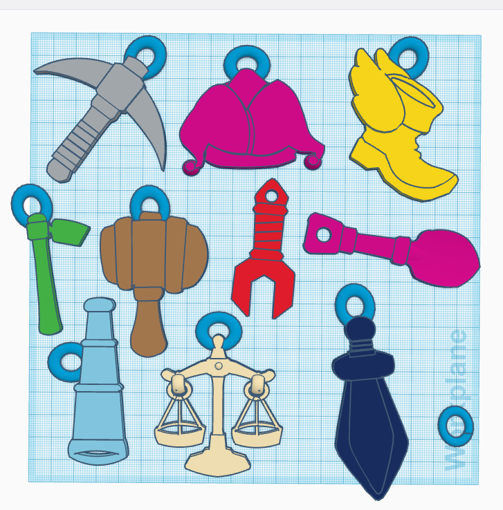 Minecraft Hermitcraft TCG keychains