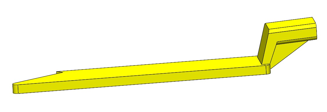 regla para torno de  melamine