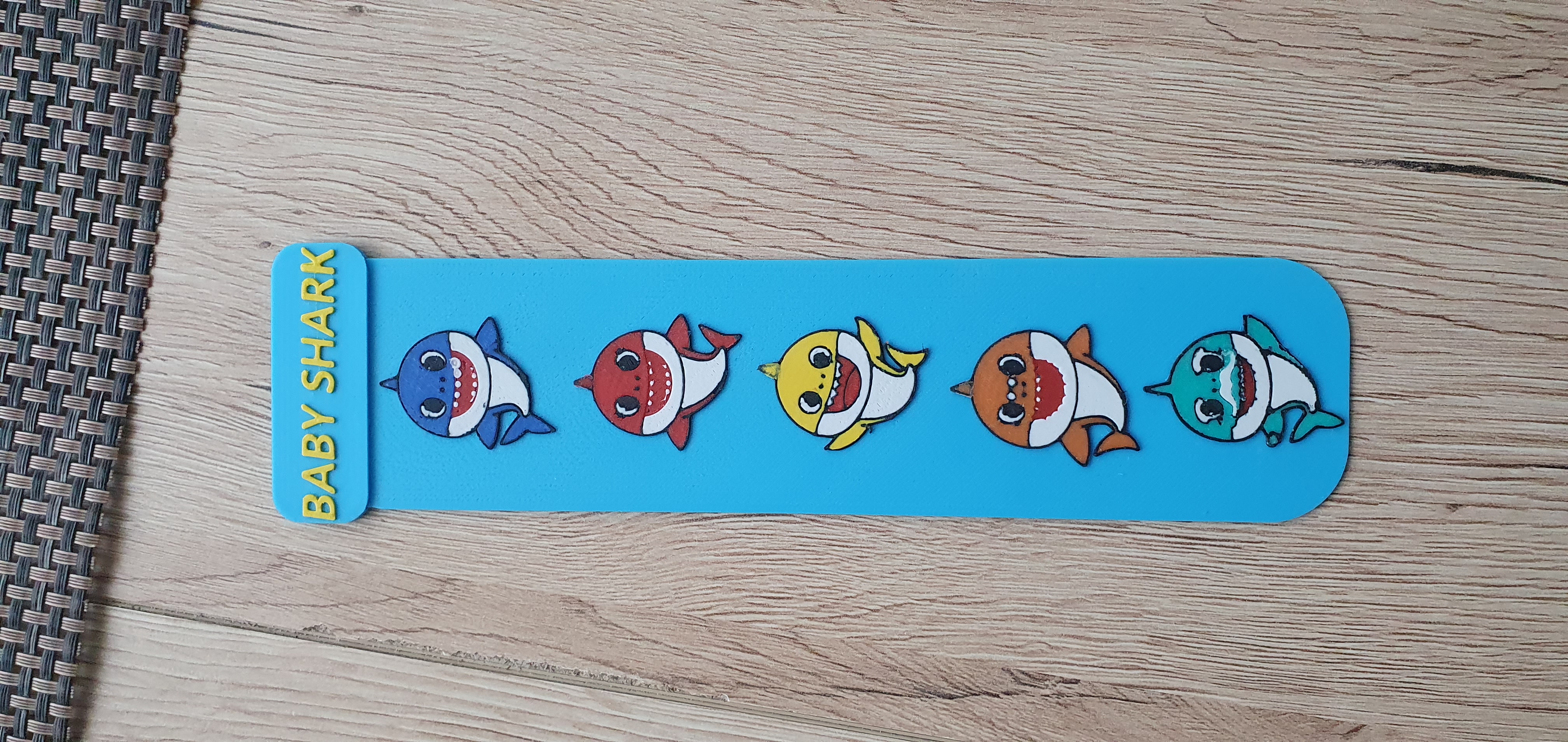 Baby shark bookmark