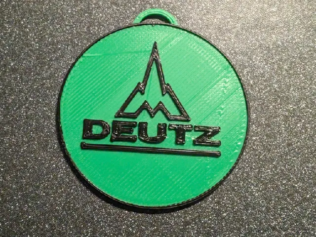 Deutz Old Logo Keychain