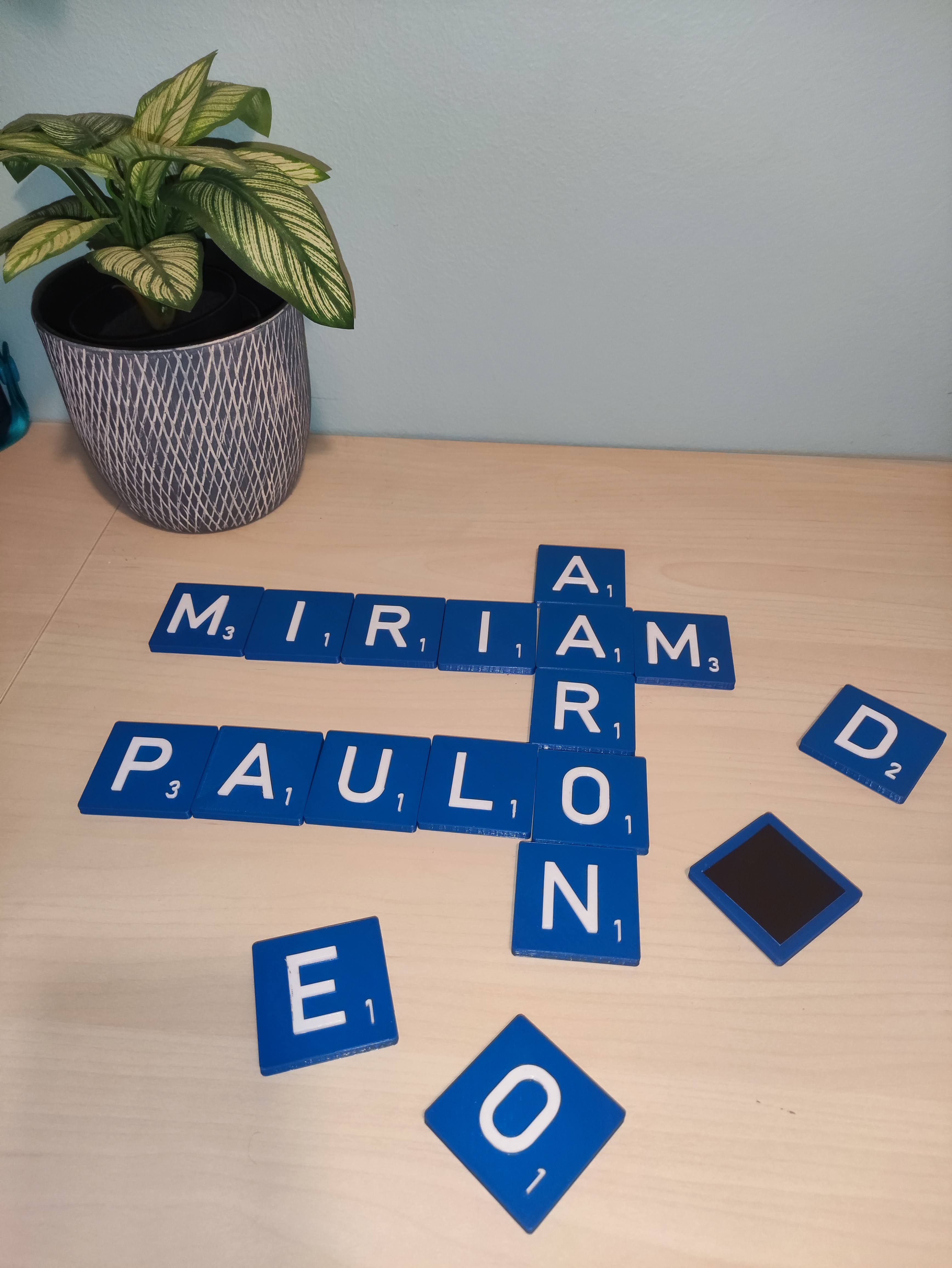 Scrabble letters by Aarojoi Download free STL model