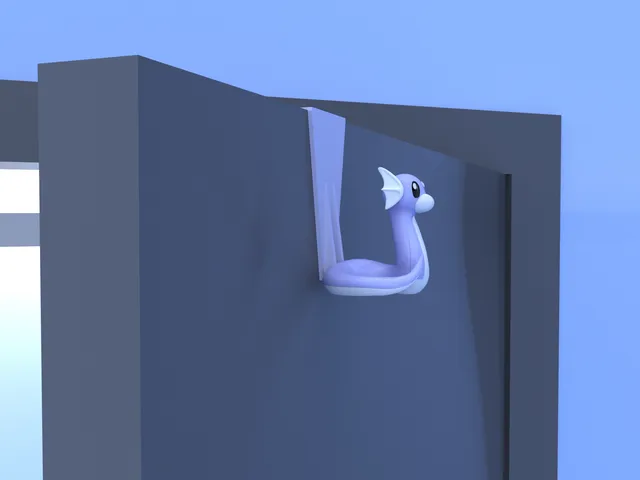 ℗147 Dratini Over Door Hook 3D print Pokemon