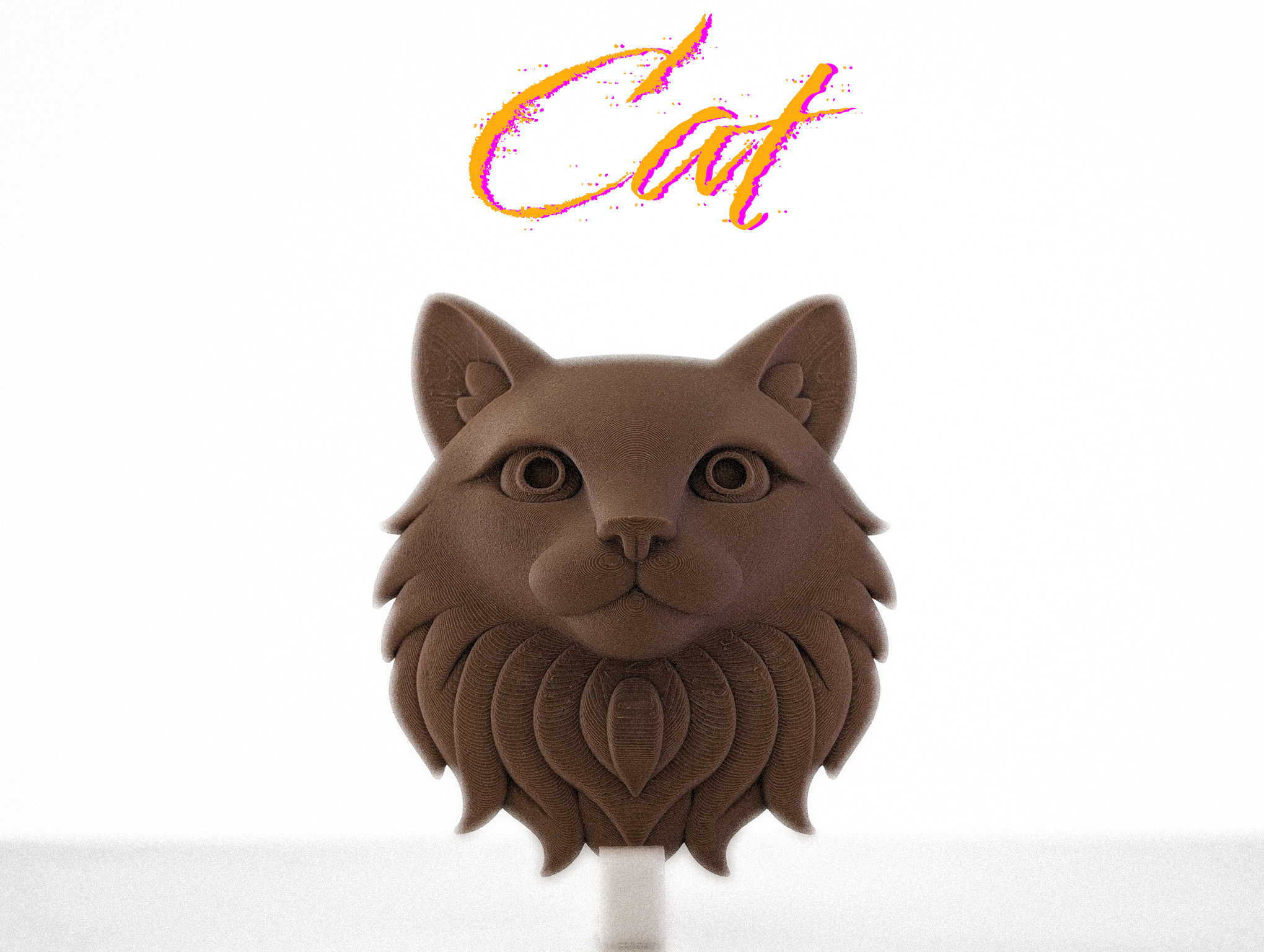 Cat Head – Ready-to-Hang Wall Sculpture