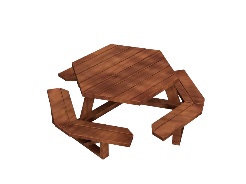 Hexagonal Picnic Table