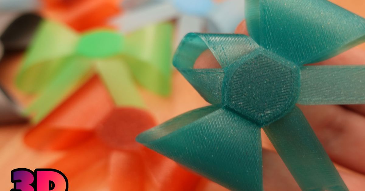 Print Flat Foldable Bow by 3D Printy | Download free STL model ...