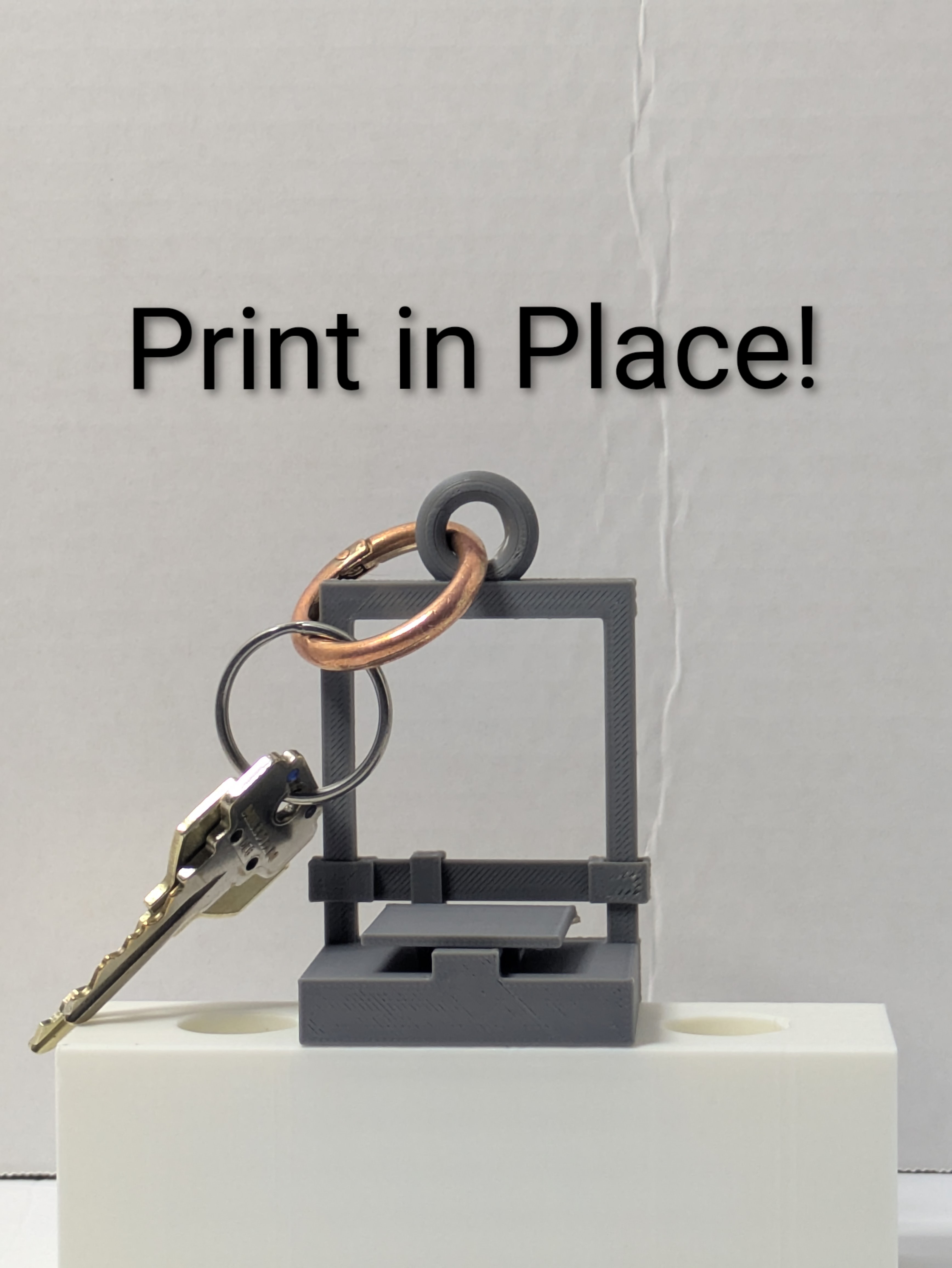 3D Printer Bridging test/Keychain — thumbnail 5