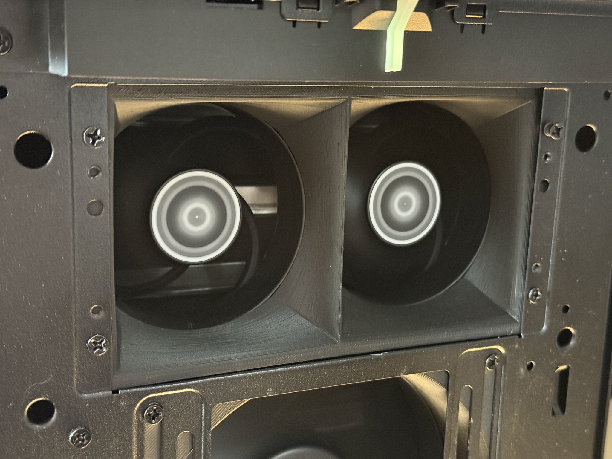 Twin 80mm fan mount for Define 7 XL optical drive bay
