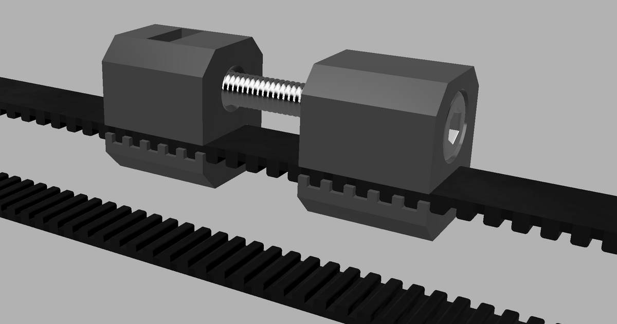 Adjustable Belt Tension by humebeam | Download free STL model ...