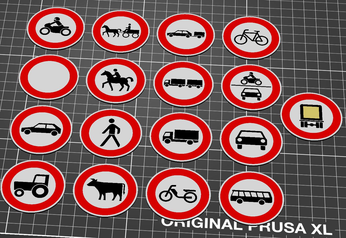 Deutsche Verkehrszeichen "Verbote" / German Traffic Sign 250 ff