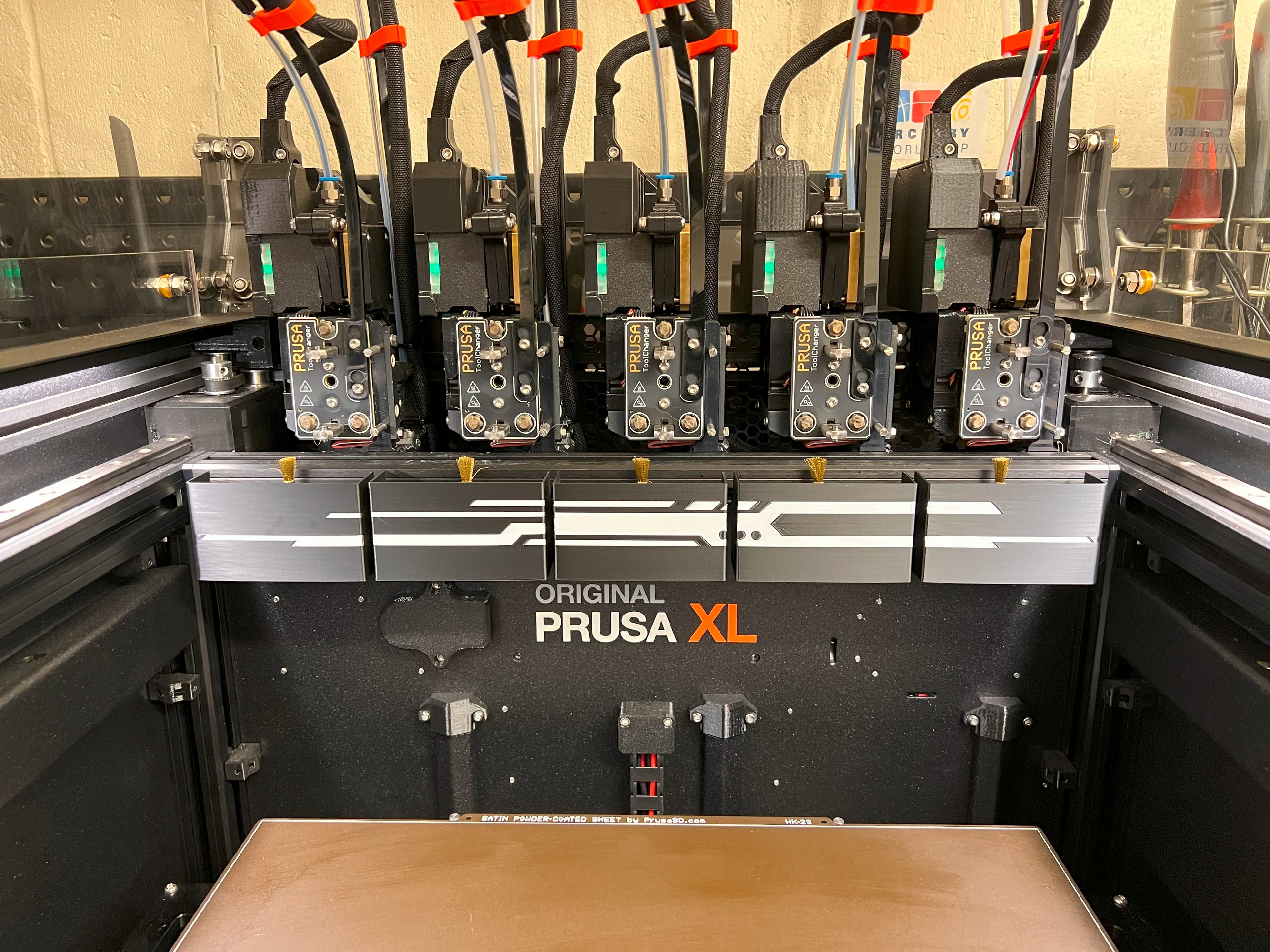 Prusa XL scrubber brush designer buckets