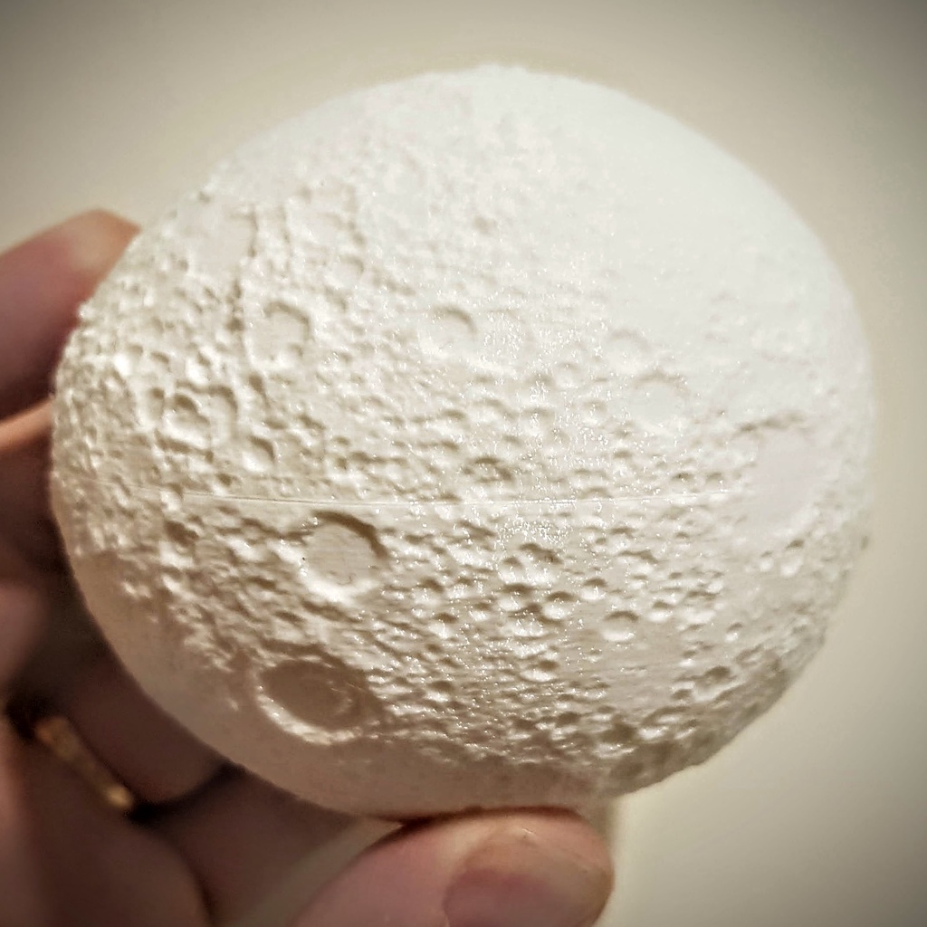 Moon topography