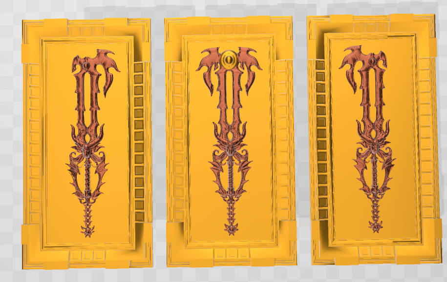 Wall panel Gazing Eye Key Blade Remix + New model