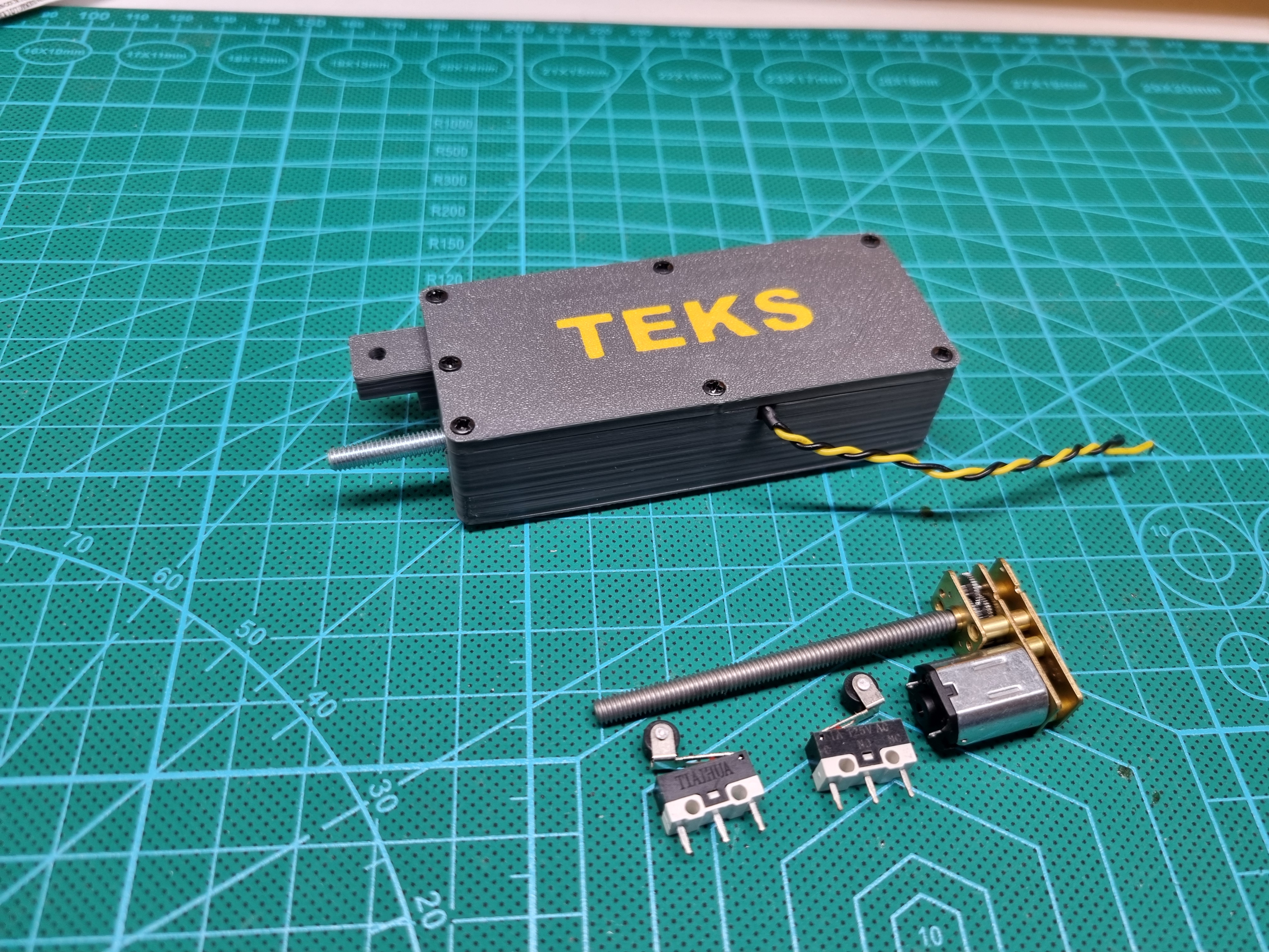 Simple linear actuator based on N20 mini motor