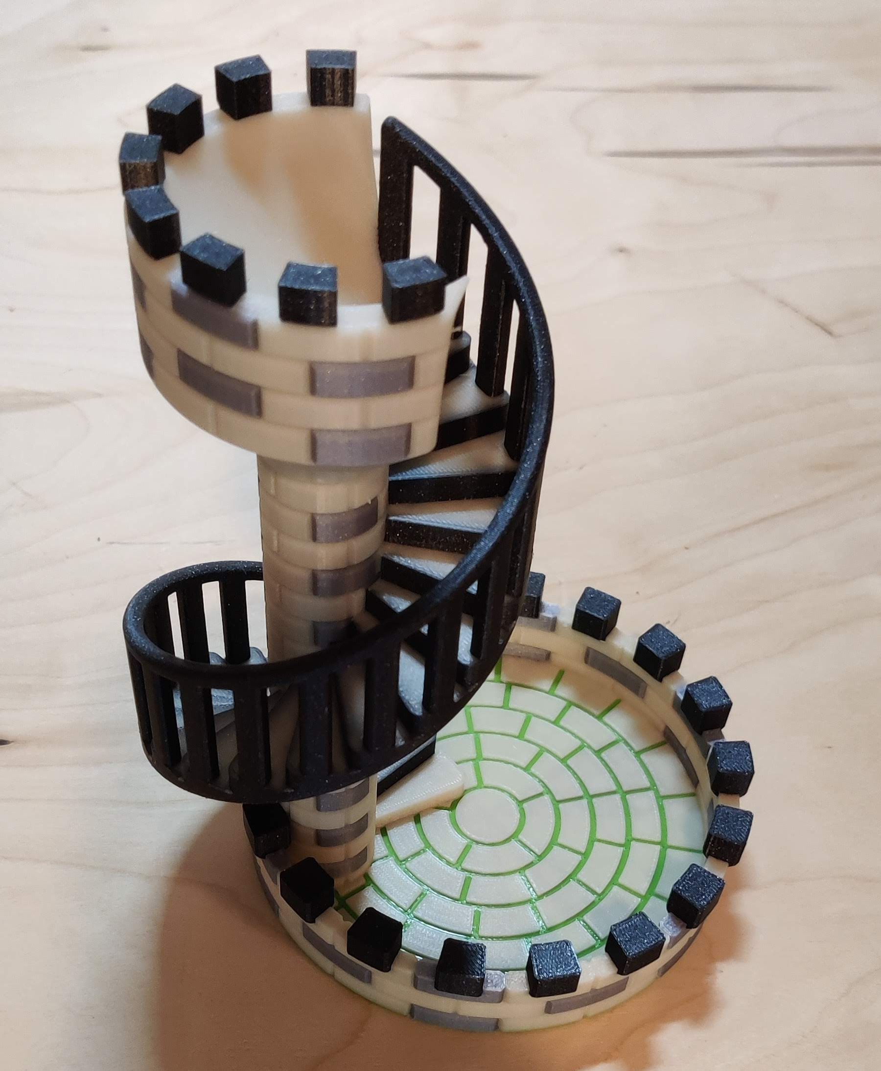 Dice Tower - Multicolored and patterned