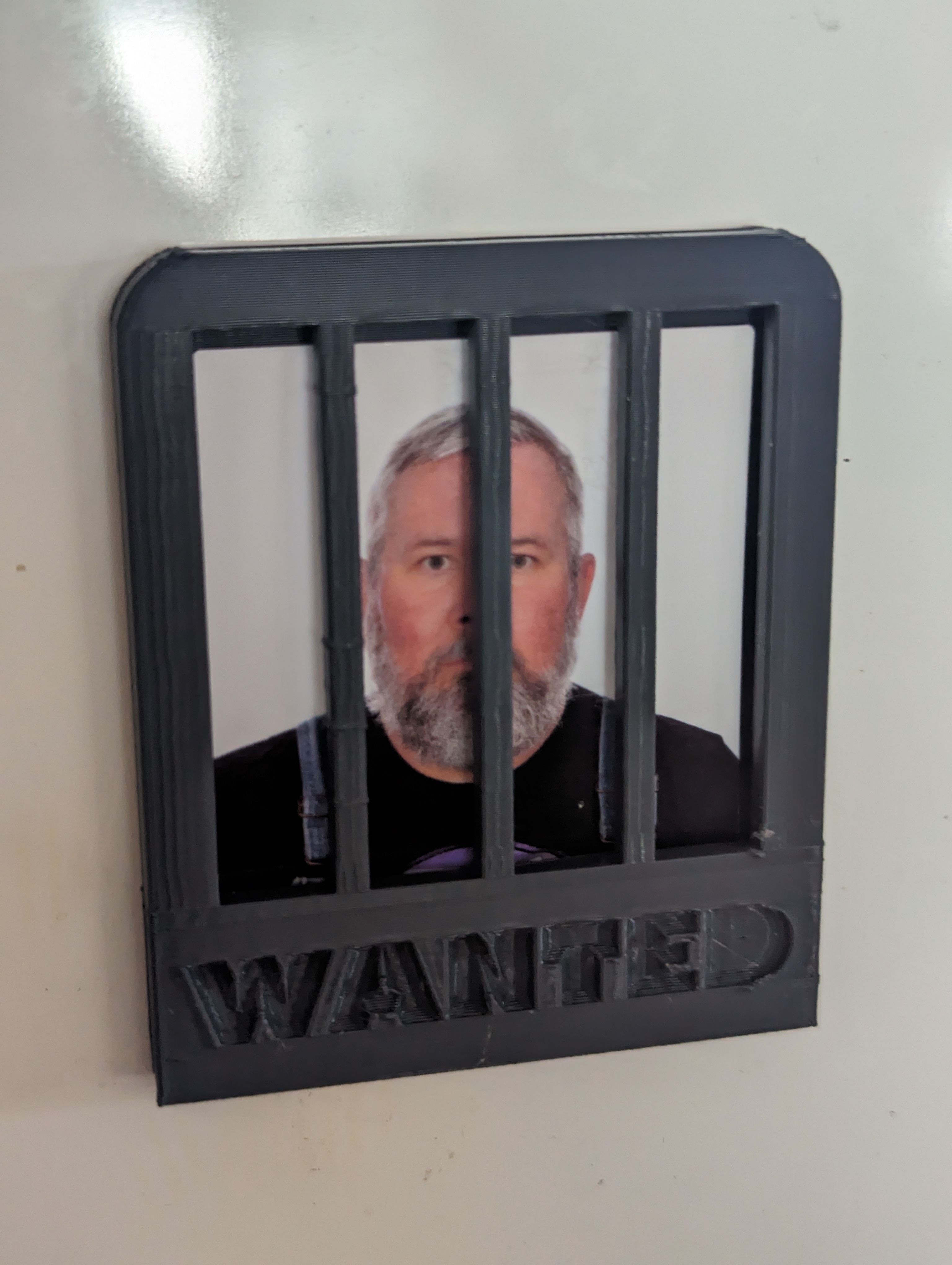 Passport Photo 'WANTED' Frame