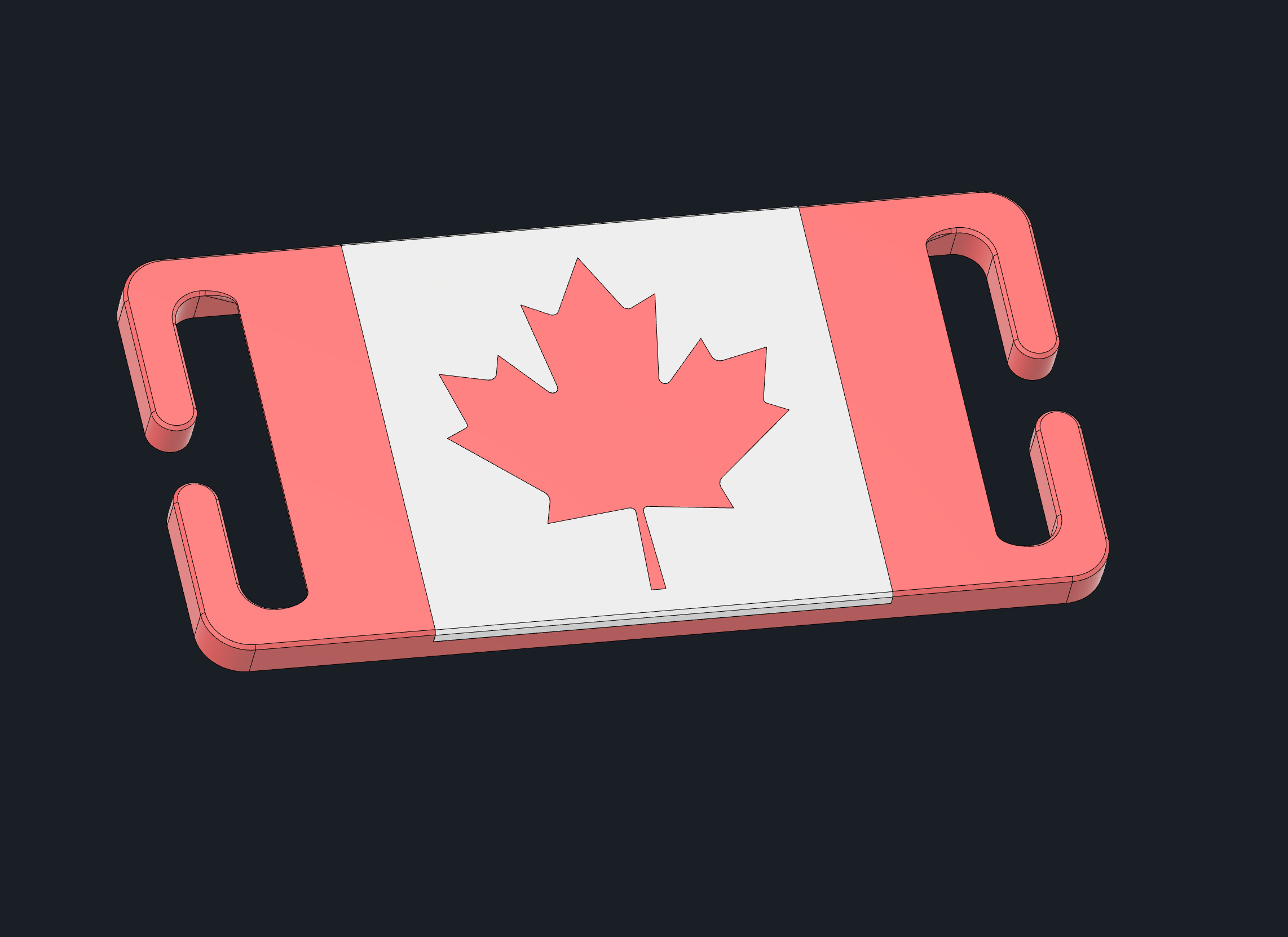 Miniatura 2 do modelo 3D Canadian Flag Molle Patch