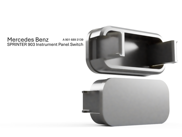 MB Sprinter Instrument Panel Switch Cover (A 901 689 3139), preview image from the creator on Printables