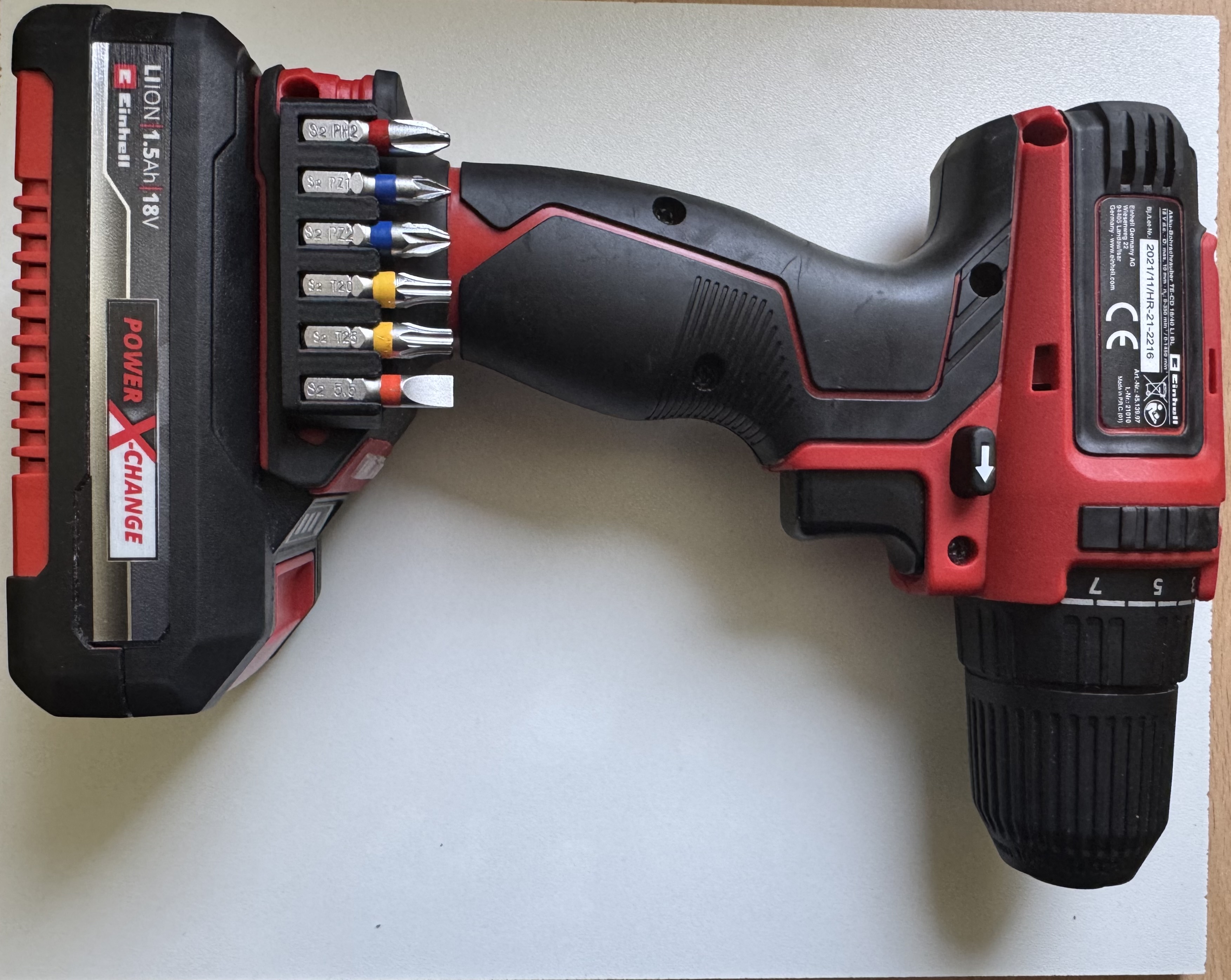 Bitholder for Einhell TE-CD 18/40 Li Bl — miniatura 4