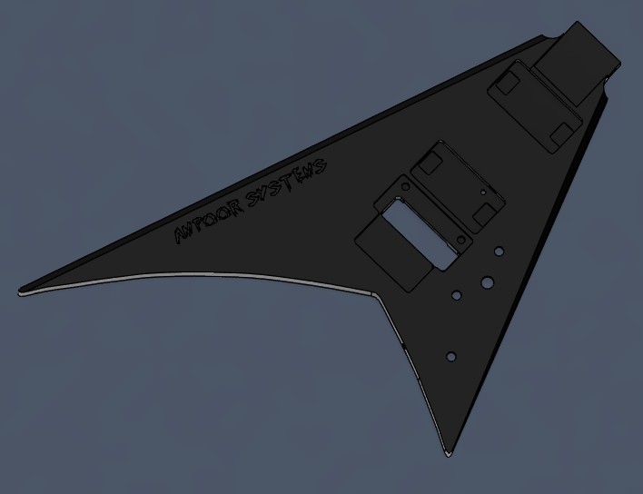 Randy Rhoads Jackson RR1 Style Guitar Body Free Version