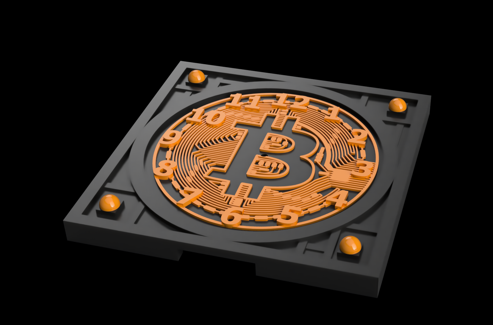 Bitcoin Pendulum Clock by Grunkle_Bitcoin Download free STL model