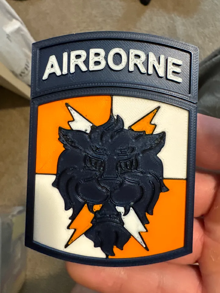 35th Signal Brigade (Airborne) Patch by Merlin | Download free STL