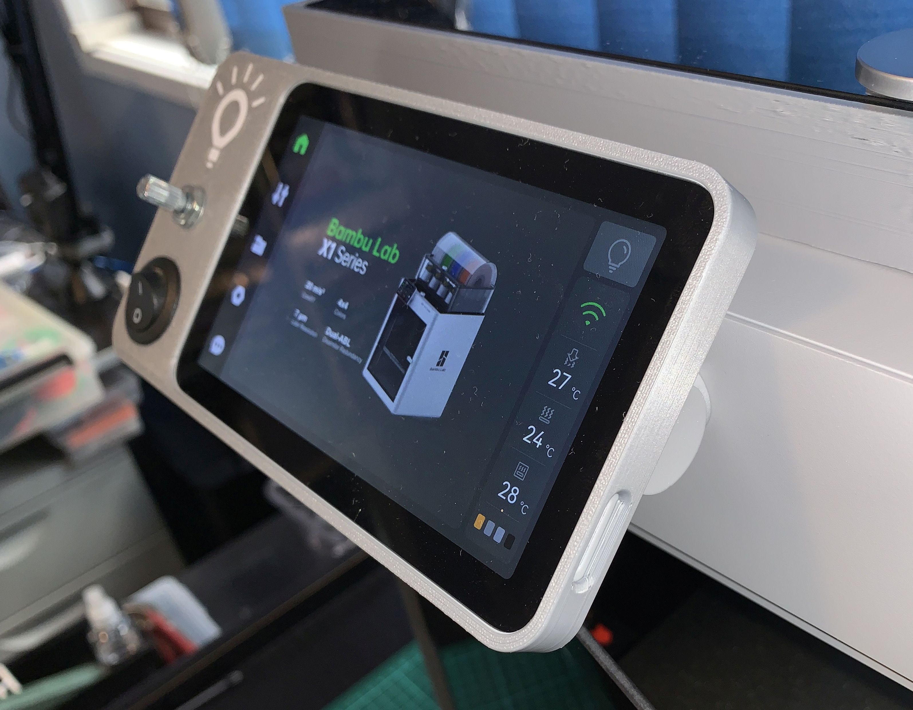 X1C Adjustable Lighting Unit Riser by Wiseone | Download free STL model ...