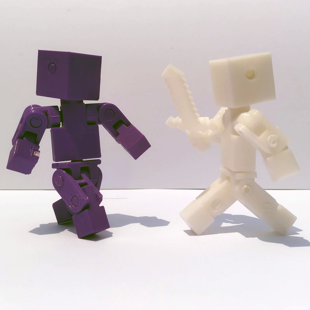 Mini Minecraft Style Action Figure