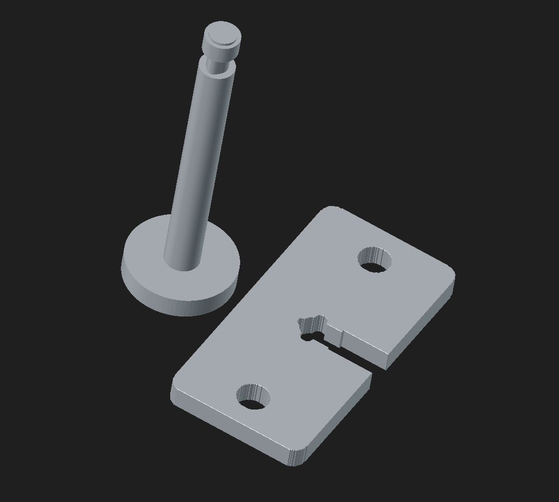 Quarter-Turn Quick Release Pin & Clip