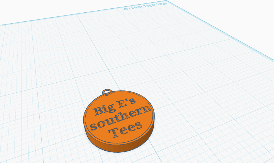 big e's summer tees key chain